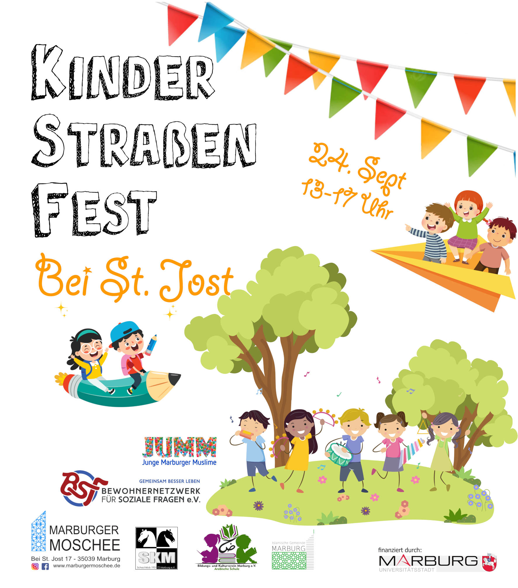 Kinderstraßenfest bei St. Jost 2023 in Marburg